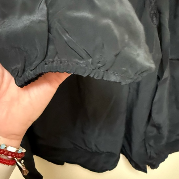 J. Crew Lace-trim pintuck top in crepe de chine - Picture 8 of 10